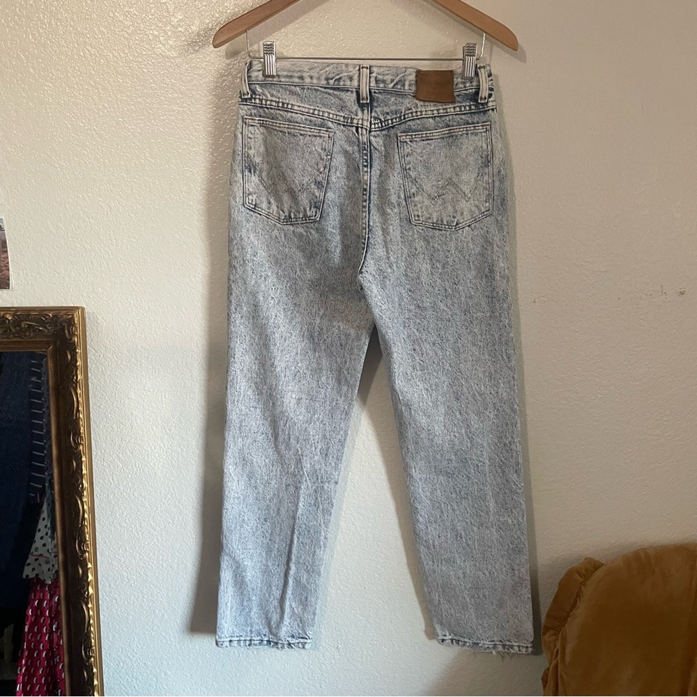 Vintage Wrangler Light Stone Wash Blue Denim Jeans Size 31 x 30 3990 Classic Fit